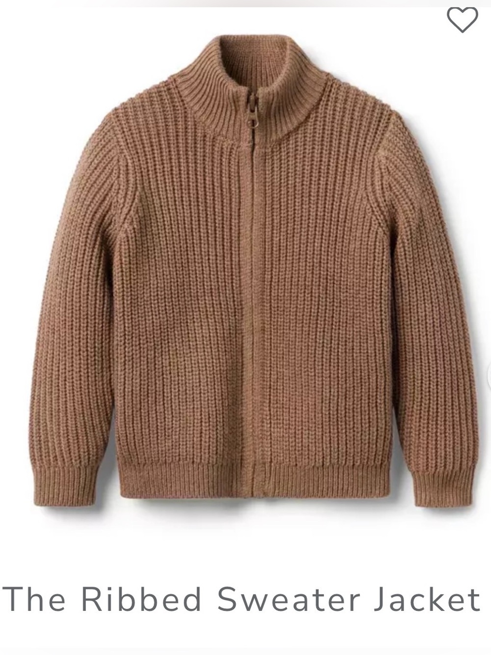 NWT Janie and Jack Ribbed Sweater Jacket